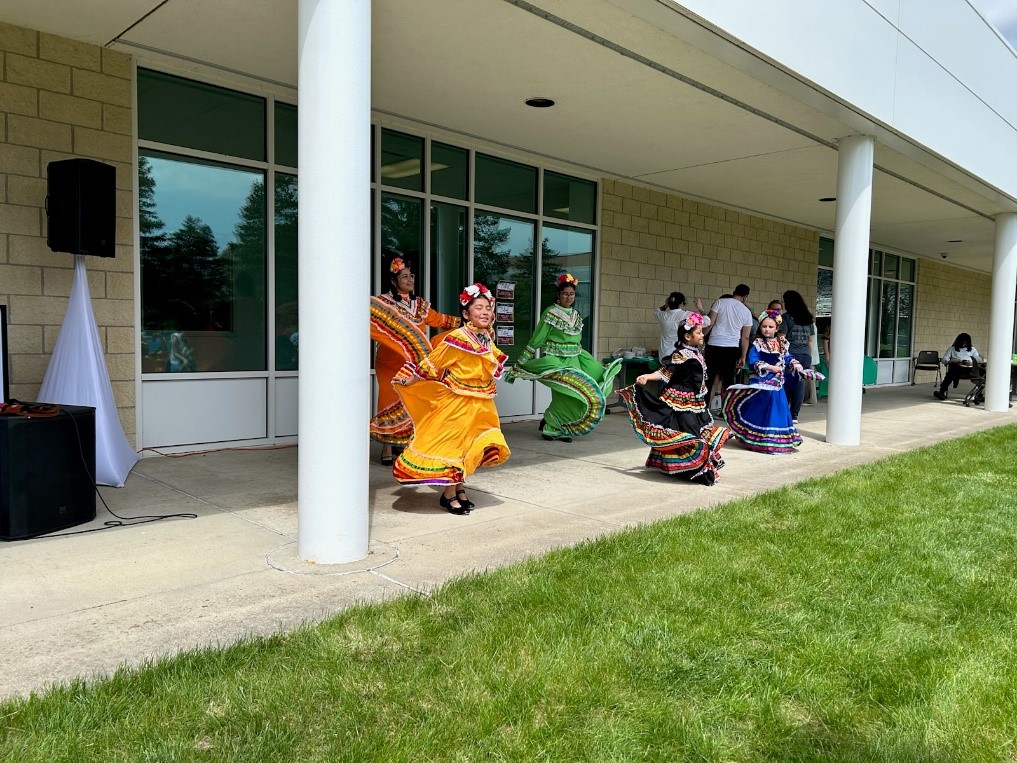 International dancers on campus